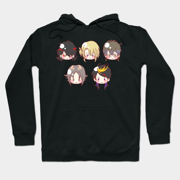 All members of Luxiem Hoodie by Piliponia